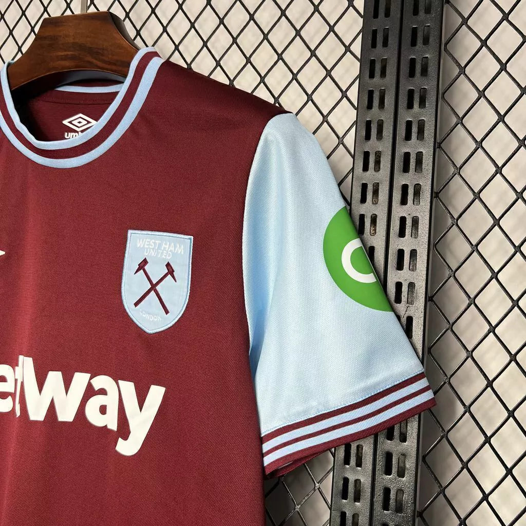 Camisa West Ham I 24/25 - Torcedor